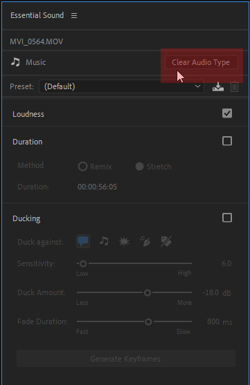 Clear Audio Type