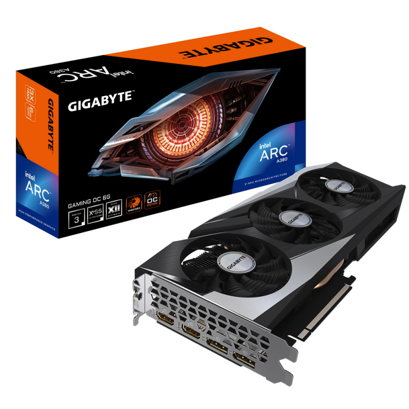 GIGABYTE Arc A380 GAMING OC [GV-IA380GAMING OC-6GD]