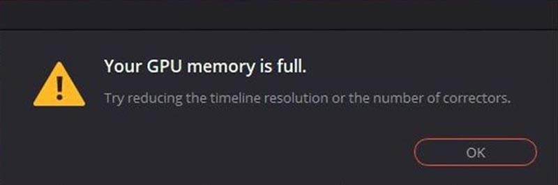 Your GPU memory is full