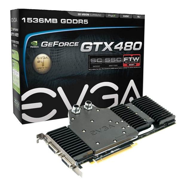 EVGA GeForce GTX 480 Hydro Copper FTW