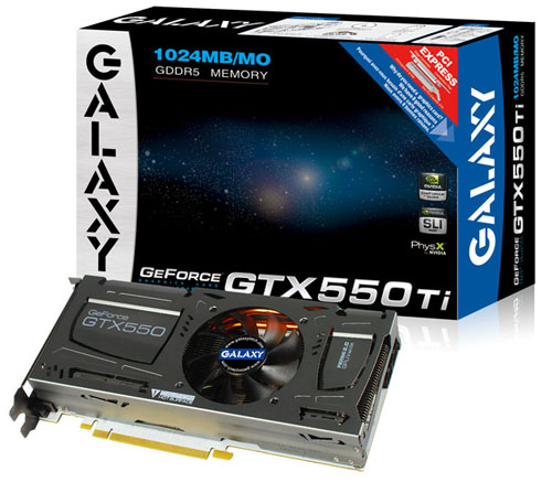 Galaxy GeForce GTX 550 Ti White Edition