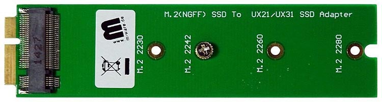 M.2(NGFF) SSD to UX21/UX31 SSD Adapter