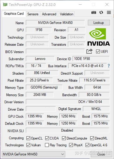 NVIDIA GeForce MX450