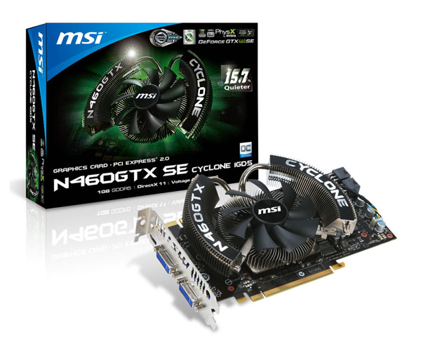 MSI N460GTX-SE Cyclone 1GD5/OC