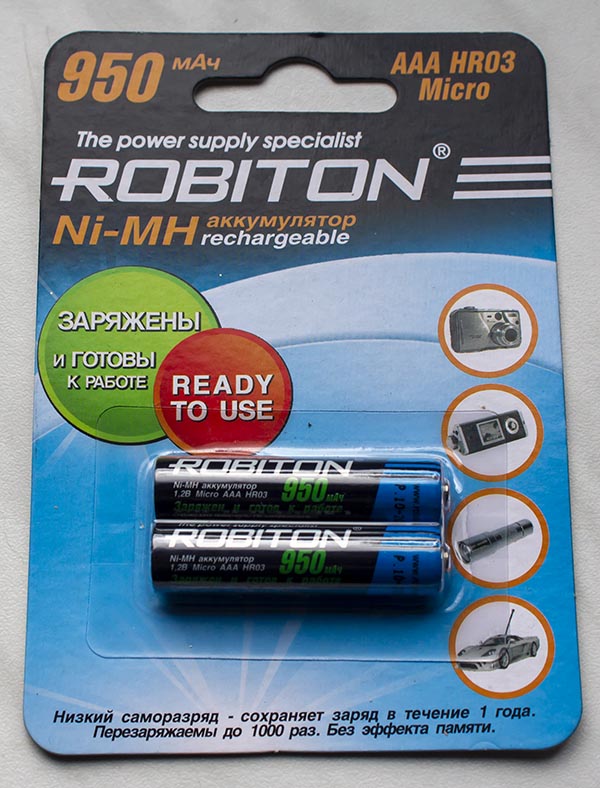  Robiton LR03 AAA 950 mAh R2U