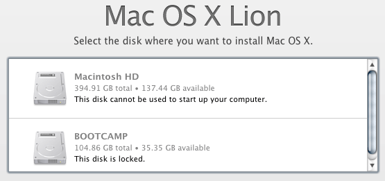 This disk cannot be used to start up your computer