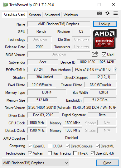 AMD Radeon Vega 6